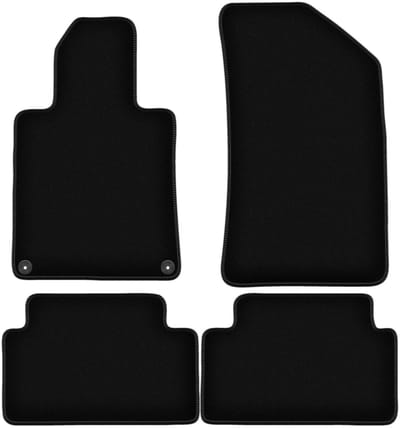BASIC zwarte veloursmatten voor: Peugeot 508 I sedan, stationwagen, SW, RXH (2010-2018)