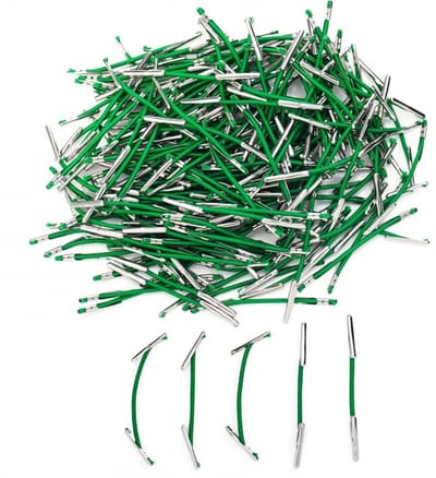 Dailygoods- Schatkistlabels 150 Stuks - Elastische/Metalen Bevestigingsmiddelen - Duurzaam Polyester - Lichtgewicht Ontwerp - Handig Formaat - Effectieve Documentbeveiliging - Label