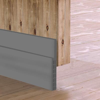 Deur Tochtstrip - Bodemafdichting - Tocht Buiten Houden - Verbreed Ontwerp - 39 inch Lengte - Grijs