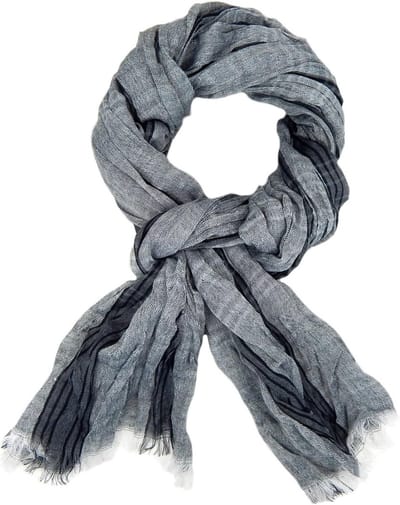 Lichte Herensjaal Gestreepte Viscose 180x65 cm