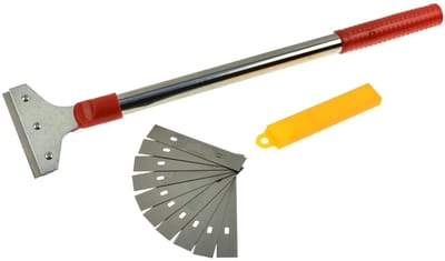 GEKO Schraper - Ergonomisch - Antislip - 48 cm - Inclusief 10 messen