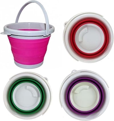 Opvouwbare Siliconen Emmer 5L - Perfect voor Camping en Huishouden