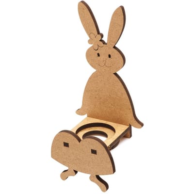 Randkruk "Rabbit Daisy", MDF-hout