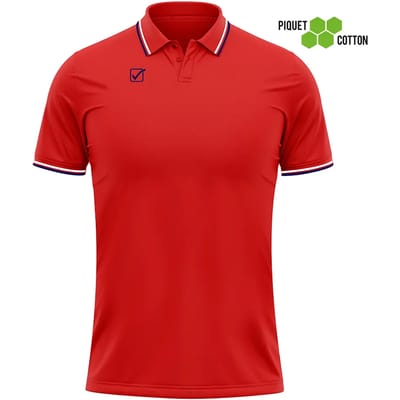 Poloshirt Givova Rood-Marineblauw Rood - XXL