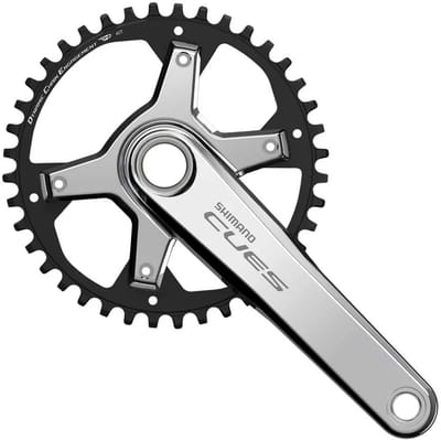 Shimano Cues Fc-u6030-1 Crankstel Zilver 172.5 mm / 40t