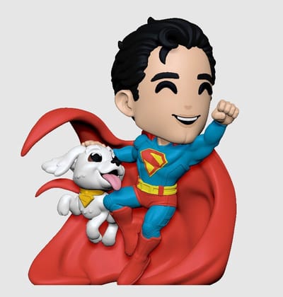 Youtooz Superman 2025 Vinyl Figure Superman & Krypto 13 cm Beeld
