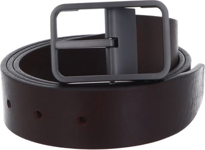 PORSCHE DESIGN Leren Riem Business Belt 35 Oliy W90 Darkbrown Donkerbruin
