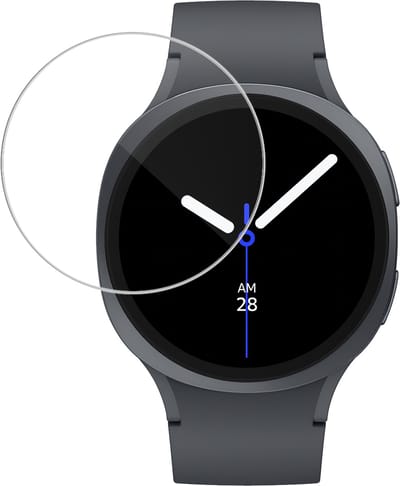 Screenprotector - Geschikt voor Samsung Galaxy Watch 8 (40 mm) - Sterk & Shockproof - Tempered Glass - Gehard Glas - Beschermglas Screen Cover - Bescherm Protector voor Smartwatch