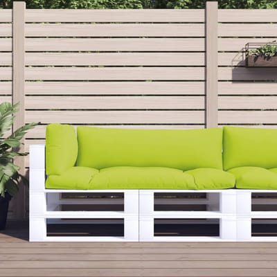 vidaXL - Palletkussens - 3 - st - stof - heldergroen