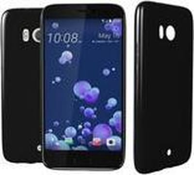 Geschikt voor HTC U11 Zwart TPU siliconen case backcover hoesje