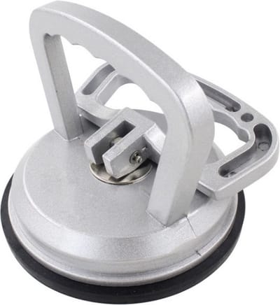 Tegelzuignap - Glaszuignap - Glasdrager - Glaszuiger - Tegelzuiger - Zilver