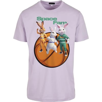 Mister Tee - Space Fam Heren T-shirt - M - Paars