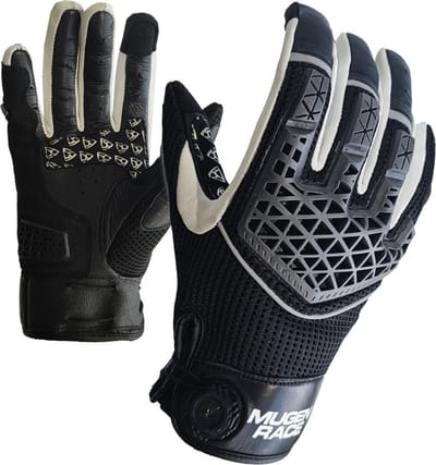 MUGENRACE X-Air Zwart Witte Handschoenen - Handschoen