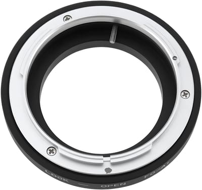 Allecto - Camera FD-AI Adapter Ring - Compatibel met Canon FD Lens - Handmatige bediening - Zwart - Converteert naar Nikon AI Mount - Voor fotograf...
