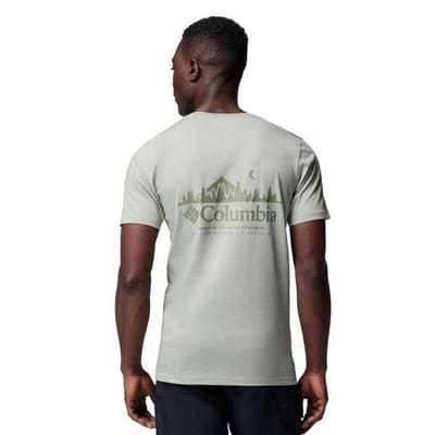 Columbia Heren Rapid Ridge rug T-shirt met opdruk (Groen)