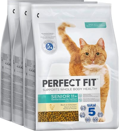 Kattenvoer Senior - Ouder Kattenvoer - Gezonde Voeding - Speciaal voor Senioren - 3 x 2.8 kg