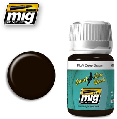 AMMO by Mig Jimenez Modelbouwdecoratie - MIG 1618 PLW Deep Brown Effecten potje