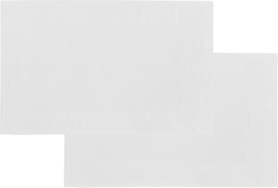 Tiseco Home Studio - Badmat DELUX - SET/2 - 100% katoen - 750 g/m² - superzacht en zeer absorberend - Rechthoek - 50x80 cm - Wit