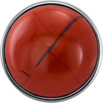 Dames Click Button Drukknoop 18mm Natuursteen Bruin - EBCM226