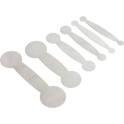 6 Stuks Klarinet Nivelleringsringen Metalen Polster Reparatiegereedschapskit Houtblaasinstrument Accessoires white
