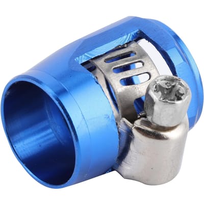 Raccord de finition de tuyau en alliage d'aluminium AN6 pour tuyau de carburant, d'huile, de diesel, de gaz, d'air et d'eau Bleu bleu
