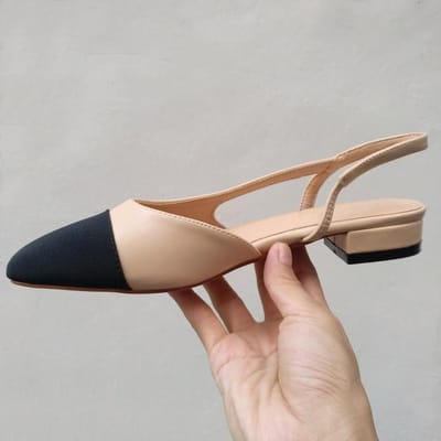 Sandales d'été à talons hauts pour femme, chaussures basiques à deux couleurs, sandales de travail classiques, chaussures à la mode pour femmes, sandales d'été 36 brown