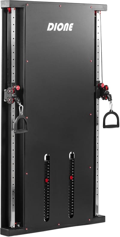 DIONE Cable Crossover 2x 100KG PRO - Fitness Station - Homegym - Super Compact