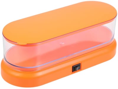 Ultrasone Reiniger - Schoonmaakapparaat - Sieraden Reinigen - Hoge Frequentie Vibratie - 20 x 8 x 7.2 cm - Oranje