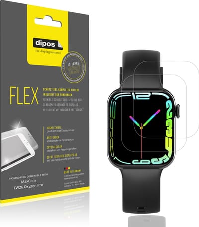 dipos – 2x Beschermfolie geschikt voor MaxCom FW26 Oxygen Pro | 3D Full Cover Screenprotector | 100% Passend