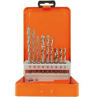 Projahn draaiboorset, 9-delig, zeskantschacht, voor staal/steen/hout, Ø 5-6-8 mm