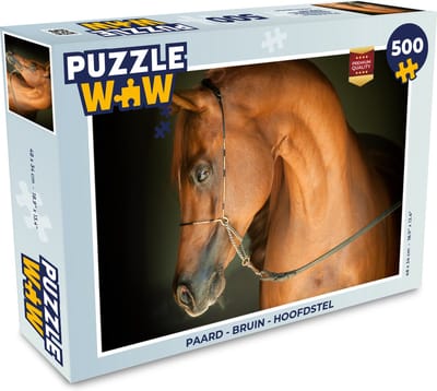 Puzzel Paard - Bruin - Hoofdstel - Legpuzzel - Puzzel 500 stukjes