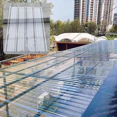 Golfplaten Polycarbonaat - Daglichtplaten Dakpanelen - Kas en Terras - UV-bescherming Hoge sterkte - 2 Stuks - Transparant