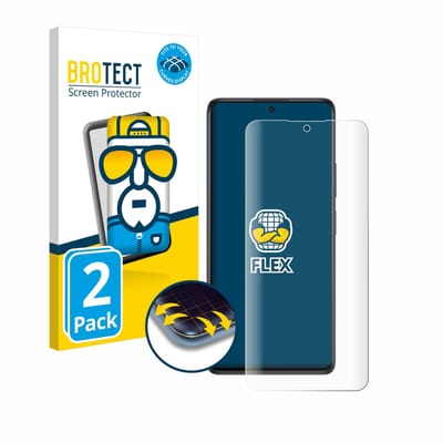 BROTECT - Screenprotector voor Xiaomi Redmi Note 10S - Folie Beschermfolie transparant volledig dekking - 2 Stuks