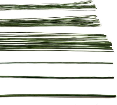 60 Stuks Groene Bloemen Draad Set - Papier Omwikkeld Voor Bloemstukken en Knutselen