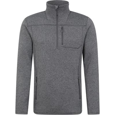 Mountain Warehouse Heren Helford Half Zip Fleece Top (Grijs)