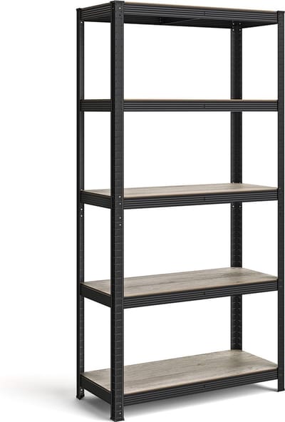 Stand Plank - Opbergrek - Organizer - Staal en MDF - Groot formaat - 40cm x 90cm x 180cm