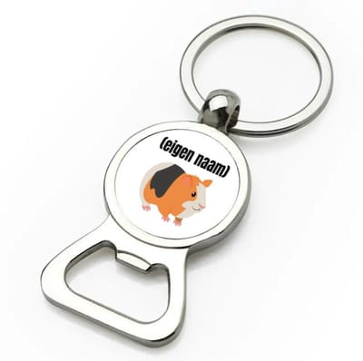 Akyol - cavia met eigen naam flesopener - Cavia - iemand die cavia's heeft - cavia liefhebber - dieren - verjaardag - cadeau - kado - 9 bij 3 cm