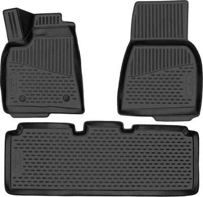 Walser Rubberen Voetmatten XTR geschikt voor Tesla Model S (5YJS) 09/2012-Facelift 2016