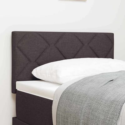 vidaXL - LED - Hoofdbord - Bruin - Stof