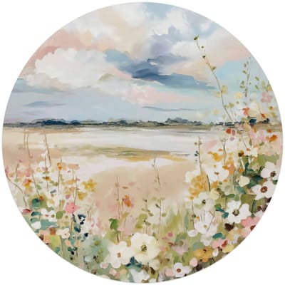 Glasschilderij Lente horizon - Ø 70 - Glas - REINDERS