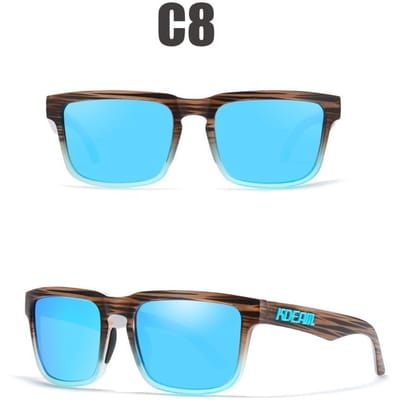 Unisex 100% UV400 gepolariseerde zonnebril voor het rijden voor mannen Gepolariseerde stijlvolle zonnebrillen voor mannen Goggle Eyewears blue