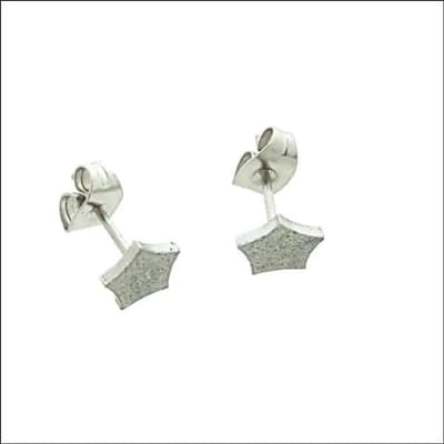 Aramat Jewels | Oorbellen | Stalen Oorbellen vijfhoek 7mm - Geometrisch Design | | | | | | Kinderen, Volwassenen | Verkleurd niet