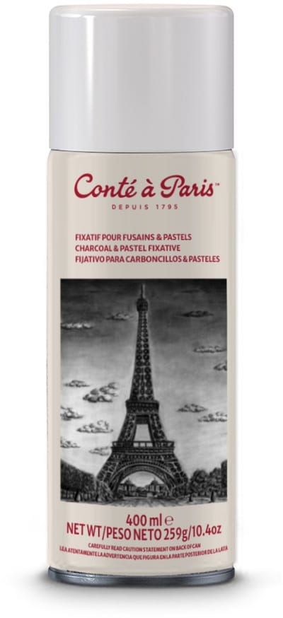 Conté à Paris 50243 Fixatief Spray 400 ml | Fixeerspray voor Pastel, Houtskool & Tekeningen