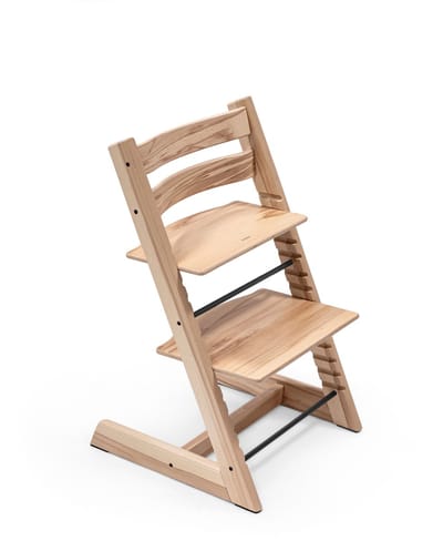 Stokke Tripp Trapp bundel Wild Wood | Babyset Natural | Newborn Vanilla White/ Beige | Tray Vanilla White | Kussenset Beige
