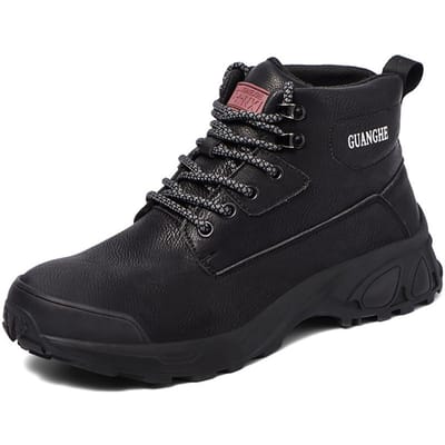 Heren werkschoenen met stalen neus Veiligheidsschoenen Heren waterdichte winter werkschoenen Dames heren veiligheidsschoenen Lekvrije veiligheidsschoenen 36 black