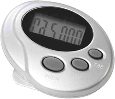 Stappenteller Timer - Lopende Teller - Gezondheid Bijhouden - Groot Scherm - 10.000 Stappen - Zwart