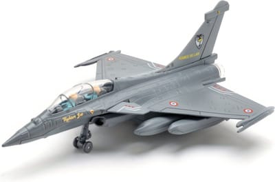 Nivard Vliegtuig Speelgoed - Straaljager Vliegtuig - Straaljager Model - Model Vliegtuig - Metaal - RAFALE-Grijs