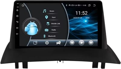 Autoradio met bluetooth - Carplay - Voor Renault Megane 2 (2002-2009) - Geschikt voor Apple en Android - Stereo - Navigatie - Navigatiesysteem auto - 2GB 32GB