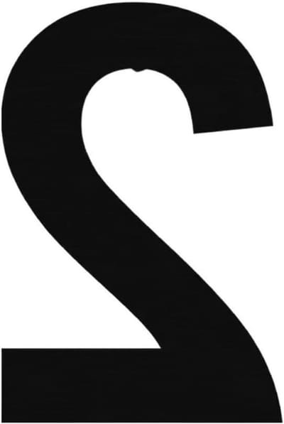Huisnummer Zwart - Adresbord Metaal - Voordeur Decoratie - Roestvrij Staal - 15cm Hoog - Zwart