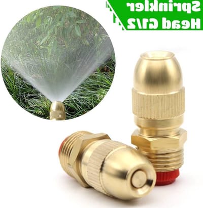 Verstelbare Messing Vernevelingsdoppen voor Tuin en Gazon - Tuinsproeier met G 1/2 Buitendraad (2 stuks)